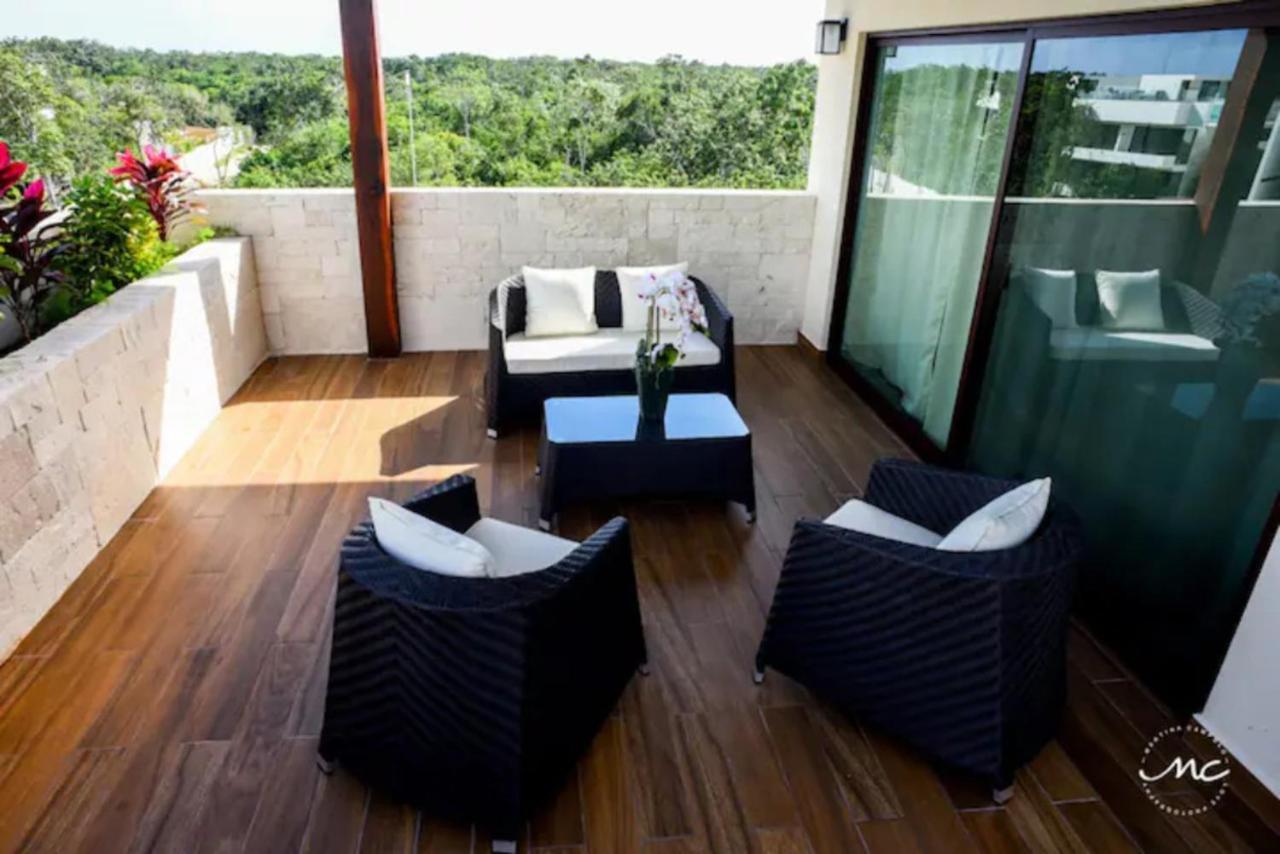 Апартаменты Penthouse Blue Luxury La Veleta Тулум Экстерьер фото