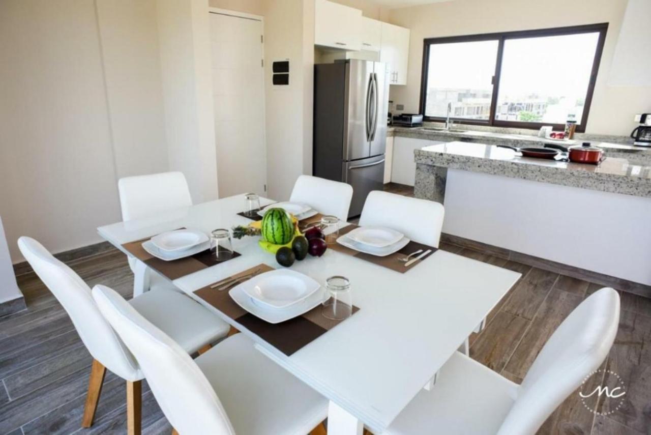 Апартаменты Penthouse Blue Luxury La Veleta Тулум Экстерьер фото