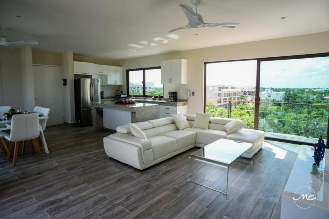 Апартаменты Penthouse Blue Luxury La Veleta Тулум Экстерьер фото