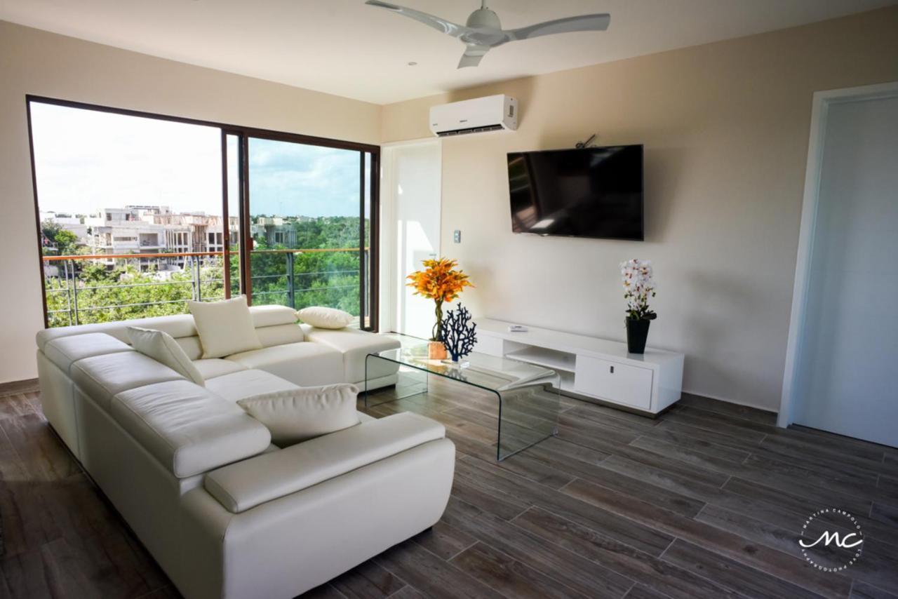 Апартаменты Penthouse Blue Luxury La Veleta Тулум Экстерьер фото